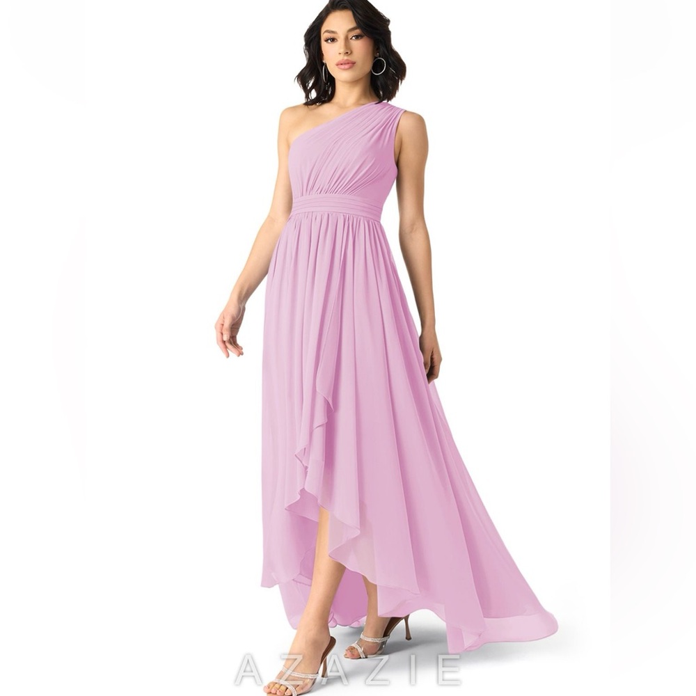Azazie Candy Pink Mathilda Bridesmaid Dress- worn once! Size A4